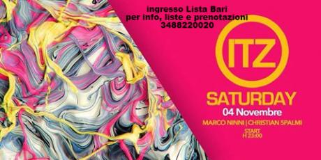Sab 4 Novembre - Villa Rotondo - ITZ Saturday - Lista Bari