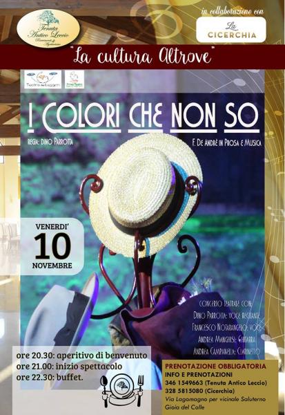 La Cultura Altrove- i Colori Che Non So alla Tenuta Antico Leccio