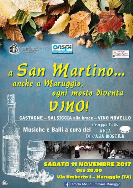 A San Martino... anche a Maruggio ogni mosto diventa vino!