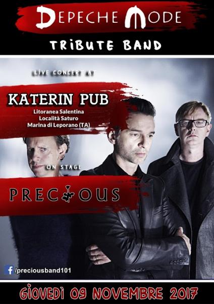Precious "Depeche Mode Tribute" Live al Katerin Pub: 9 Novembre 2017