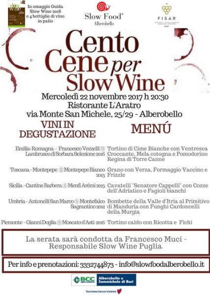 Cento Cene per Slow Wine