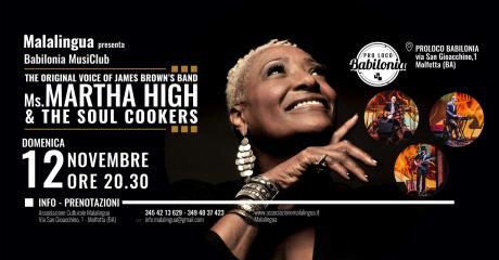Ms. Martha High & The Soul Cookers. The Original Voice of James Brown’s Band