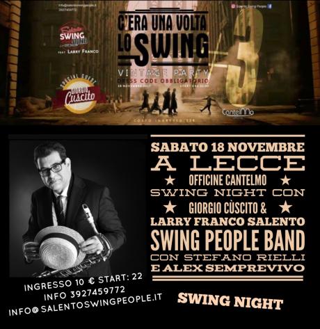C’era Una Volta Lo Swing (Vintage Party) con Giorgio Cùscito & Larry Franco Salento Swing People Band