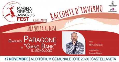 Gianluigi Paragone, "Gang Bank" - Magna Grecia Awards Fest