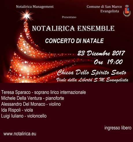 Notalirica Ensemble in Concerto di Natale