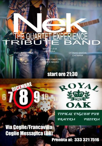 Nek - Tribute Band - The Quartet Experience