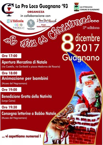 "So this is Christmas": l'8 dicembre a Guagnano si riaccende la magia del Natale
