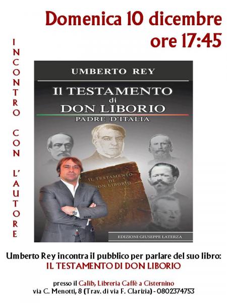 Incontro con l'autore Umberto Rey