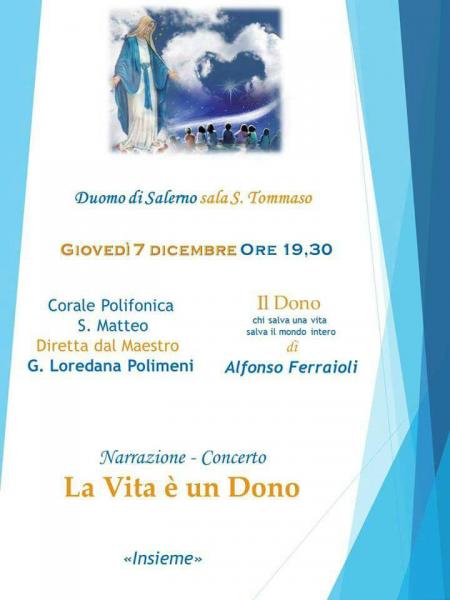 Narrazione – Concerto “La vita è dono”