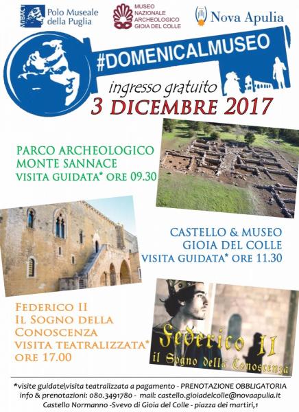 3 DICEMBRE 2017 #DOMENICALMUSEO di Gioia del Colle