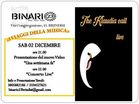 The Klaudia Call al Binario 23!! - Presentazione nuovo video "Una settimana fa"+ Live