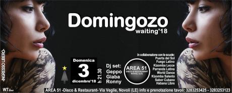 La domenica latina dell'Area 51 si rinnova in versione natalizia: tutti in pista con "Domingozo waiting 2018"
