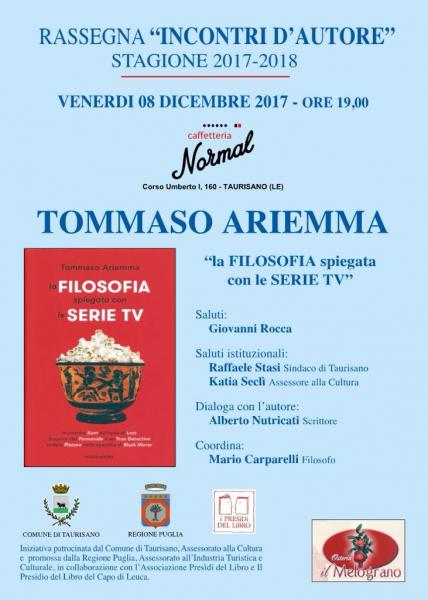 La Filosofia Spiegata con le Serie TV - Presentazione del libro di Tommaso Ariemma