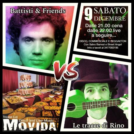 Battisti & Friends vs Le Tracce di Rino al Movida Live and Music