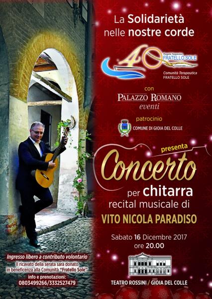 Concerto per Chitarra Vito Nicola PARADISO in concerto