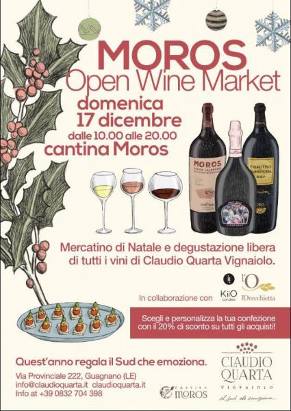 Open Wine Market, il mercatino di Natale di Cantina Moros