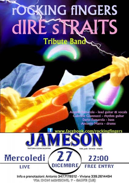 Rocking Fingers -Dire Straits tribute- live al Jameson di Salve