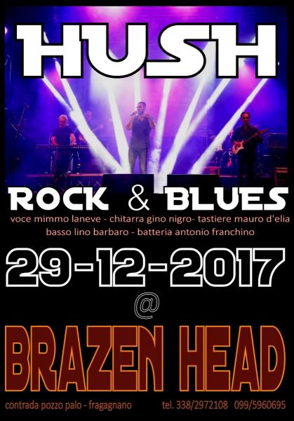 Rock & Blues: gli “Hush” in concerto al Brazen Head