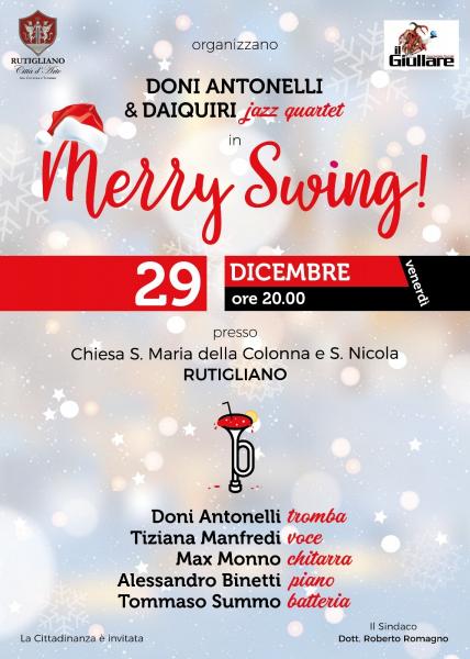 Merry Swing!  con Doni Antonelli & Daiquiri jazz quartet