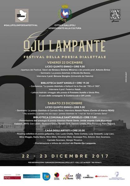 "Oju Lampante" Festival della poesia dialettale, premiazione ne La Casa degli Artisti