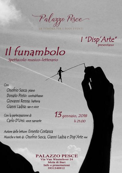 Il funambolo - spettacolo musico letterario - Disp’Arte 4tet