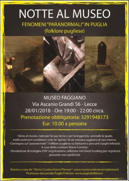 Notte al museo - Fenomeni paranormali in Puglia