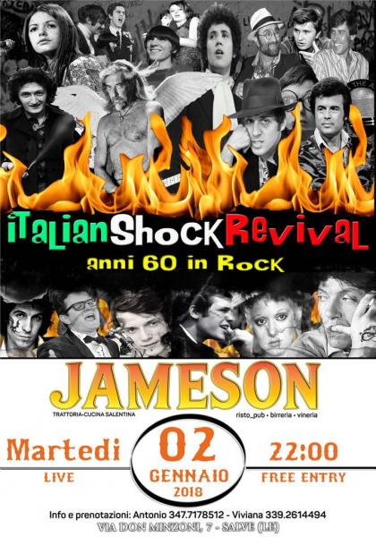 Italian Shock Revival live al Jameson di Salve