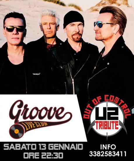 Out of Control U2 Tribute band live Groove Live Foggia