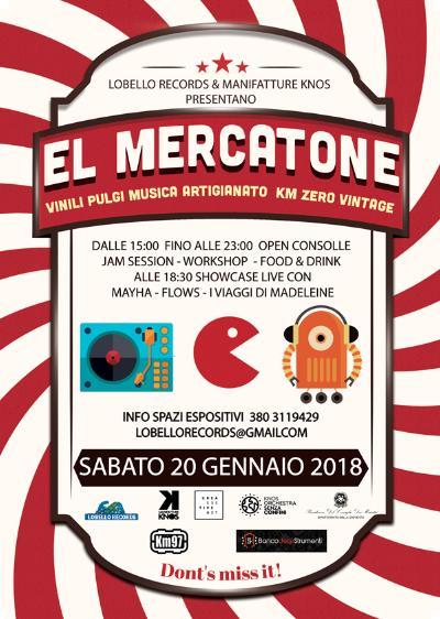 EL Mercatopne alle Manifatture Knos di Lecce - sabato 20 gennaio 2018