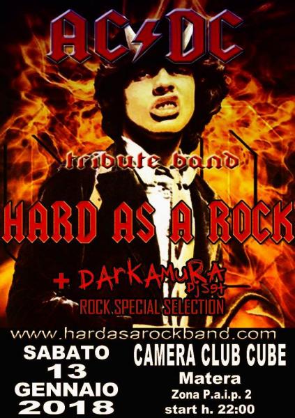 Hard as a Rock AC/DC Tribute band live at Camera Club Cube, Matera