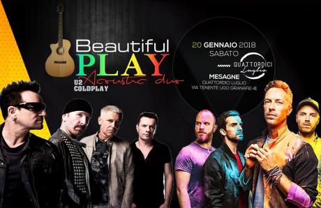 Beautiful Play U2 & Coldplay Acoustic Duo live Quattordici Luglio Mesagne