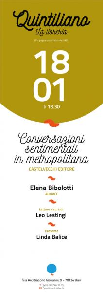 Conversazioni sentimentali in metropolitana di Elena Bibolotti