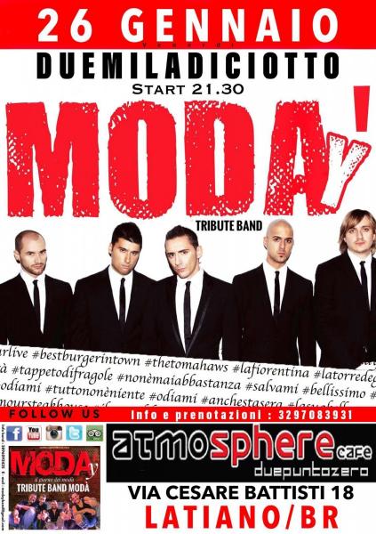 moday cover band live