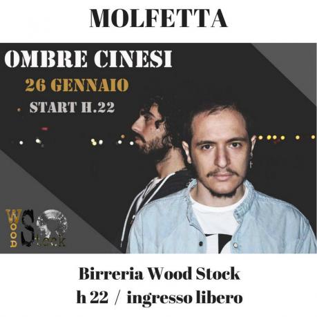Ombre Cinesi indie pop live @ Birreria Wood Stock Molfetta