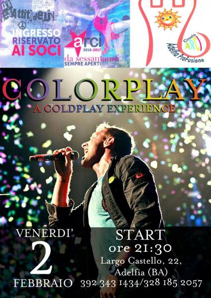 Colorplay Live Circolo ARCI "ProFusione" Adelfia