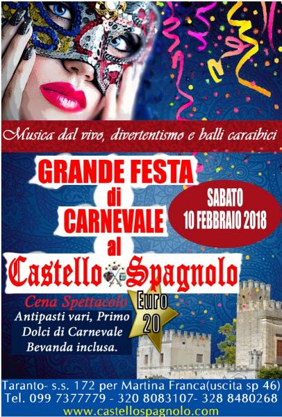 Grande Festa di Carnevale al Castello Spagnolo