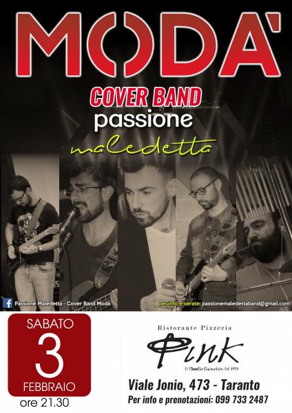 Modà - Passione Maledetta Cover Band Live Ristorante Pizzeria Pink Taranto