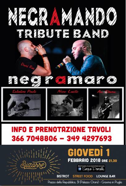 Negramando Tribute Band Negramaro a Gravina