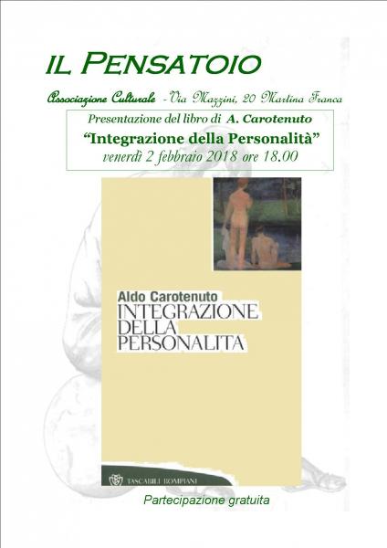 Presentazione del libro "Integrazione della Personalità” di  A. Carotenuto