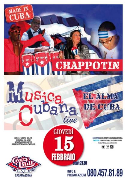 CRAZY BULL CAFE' presenta MADE IN CUBA