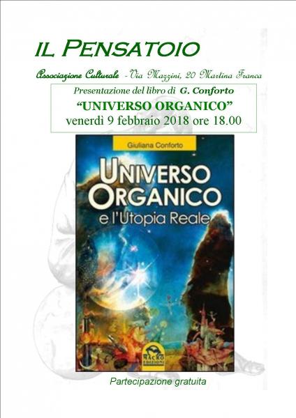Presentazione del libro "Universo organico e l'utopia reale” di G. Conforto