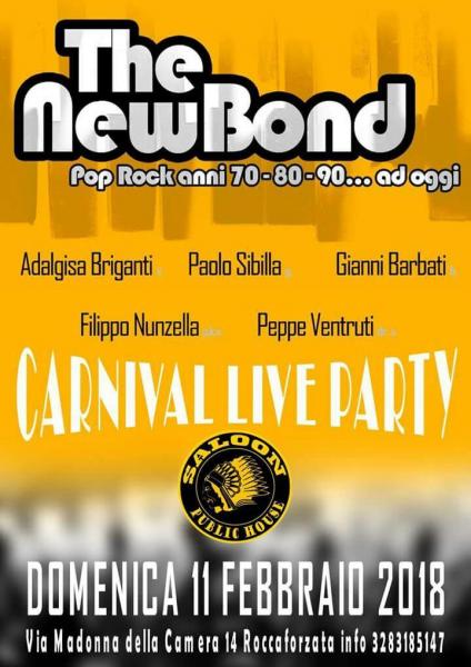 CARNIVAL LIVE PARTY: THE NEW BOND in concerto