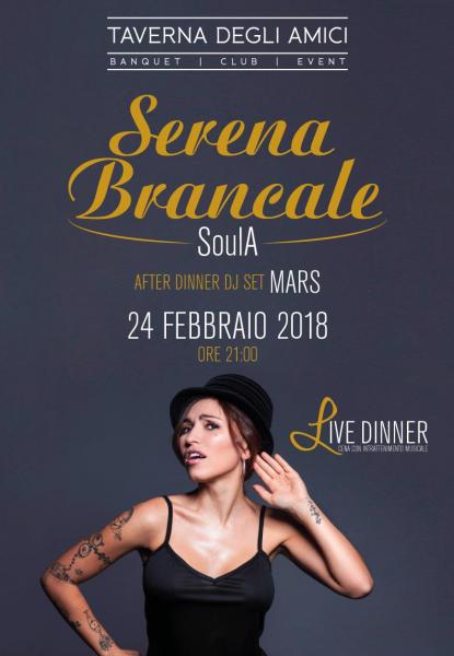 Serena Brancale at Live Dinner TDA