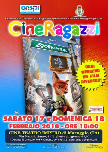 Proiezione de "ZOOTROPOLIS"