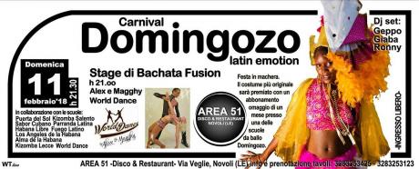 Torna la domenica latina dell'Area51 di Novoli, si balla con Geppo, Giaba e Ronny. Stage di bachata fusion con Alex & Magghy