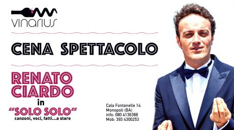 Venerdì 23 Febbraio al Vinarius Renato Ciardo in "solo solo"