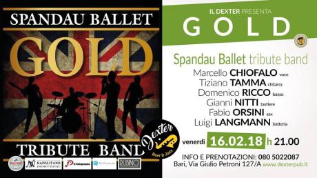 Gold, Spandau Ballet tribute band in concerto