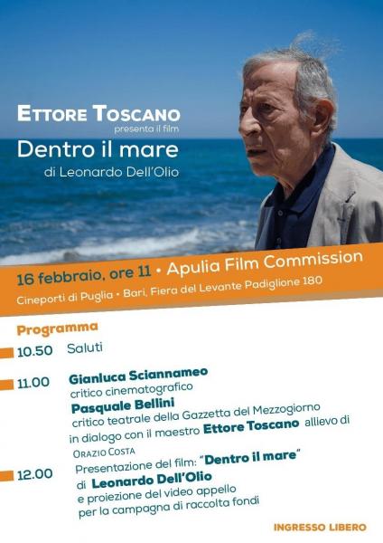 Ettore Toscano presenta il film "Dentro il mare" di Leonardo Dell'Olio