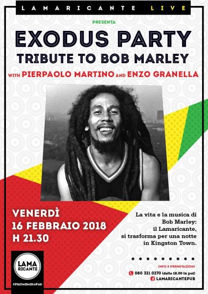 EXODUS PARTY - TRIBUTE TO BOB MARLEY