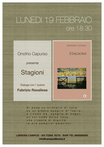 ONOFRIO CAPURSO presenta STAGIONI -  Wip Editore